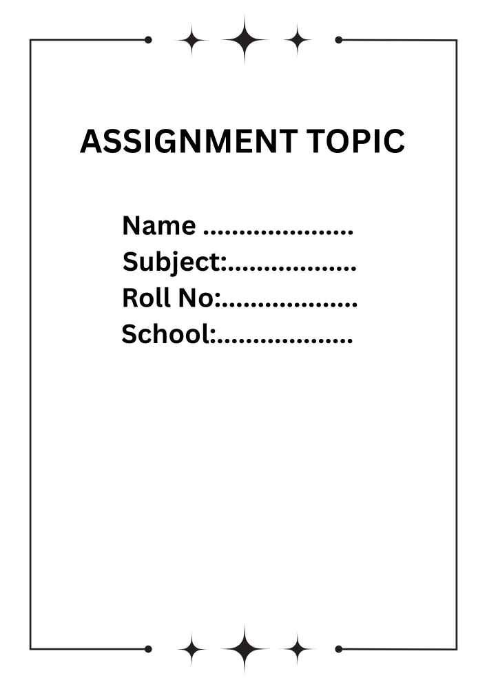 Simple Assignment Front Page Design 2