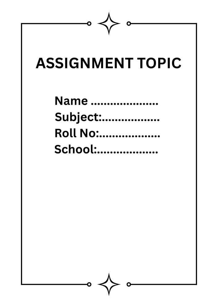 Simple Assignment Front Page Design 3