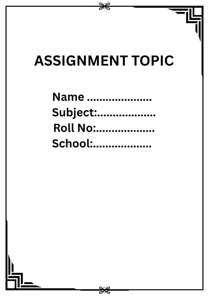 Simple Assignment Front Page Design 8